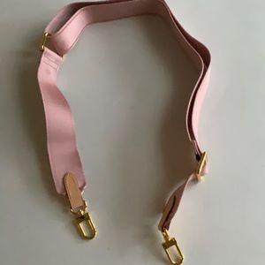 Tourdream Multi Pochette Accessories Replacement Pink Strap Wide Canvas LV Bag